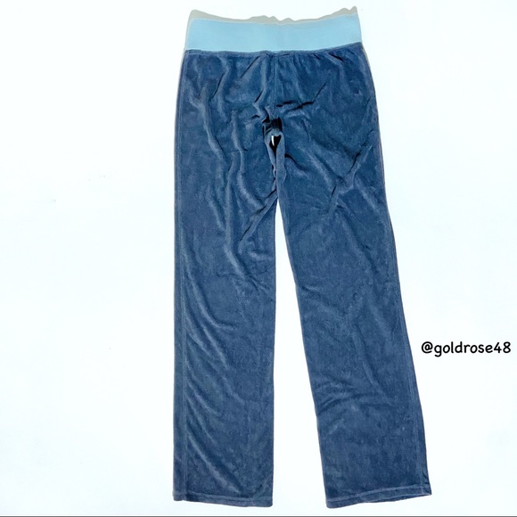 Pink by Victoria’s Secret blue terry lounge pants Y2K - Picture 5 of 7